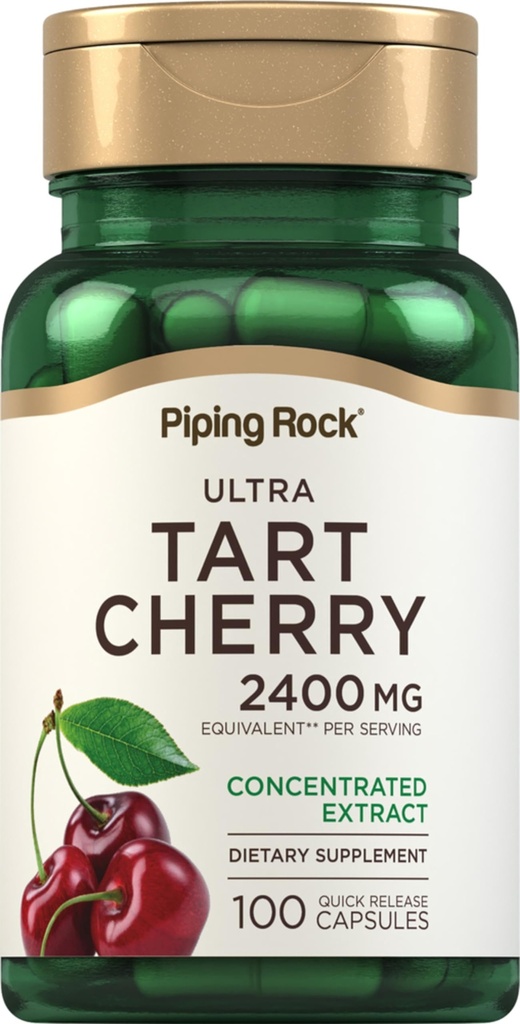 Piping Rock Tart Cherry Extract Capsules 2400 mg 