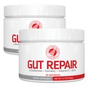 Silver Fern Gut Repair - Digestive Health Supplement Powder - L-Glutamine, Curcumine, Zink & Ascorbic Acid (2 Tubs - 60 Servers)