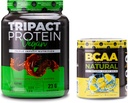 Nutrologie TRIPACT Vegan Protein Powder, voor Vegan Protein Shakes, Chocolade Pindakaas (20 porties) BCAA Natural, Plant Based BCAA Powder, Limonade Flavor (30 porties)