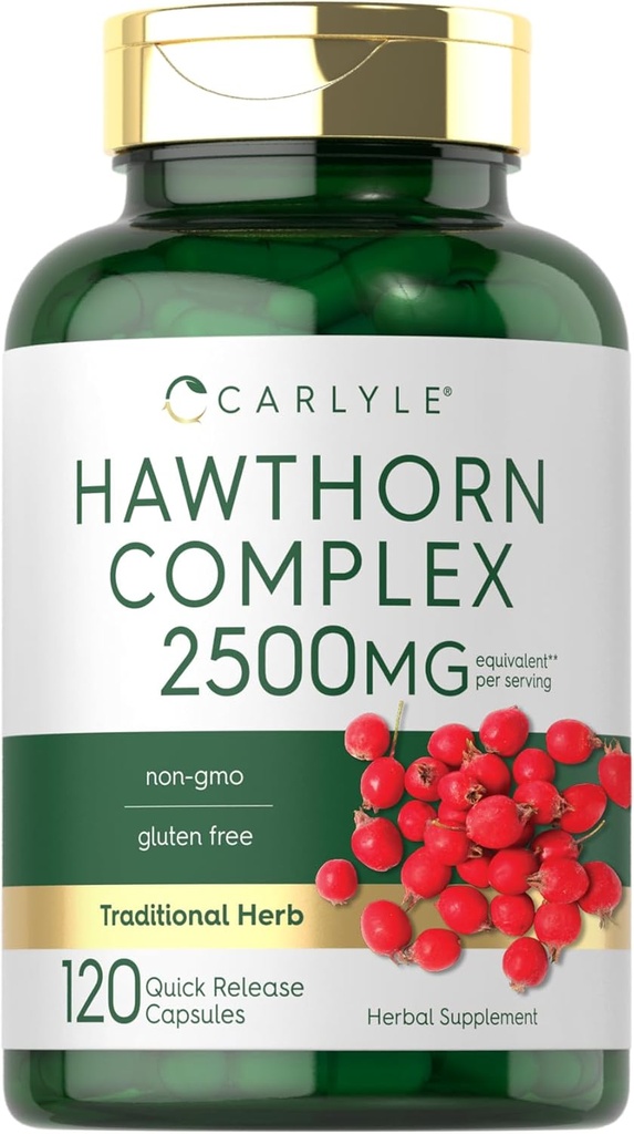 Carlyle Hawthorn Berry Complex 2500mg Capsules 