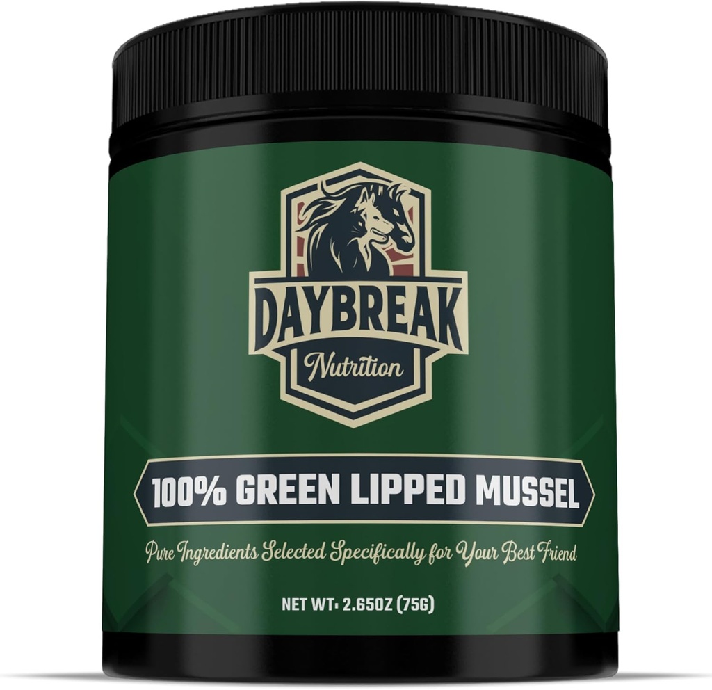 Pure Green Lipped Mussel Powder for Dogs and Cats - 100% Nieuw-Zeeland Green Lipped Mossels - Anti-inflammatoire supplement en vitaminen om uw huisdier omgaan met artritis, Joint Pain Relief - 75 Gram