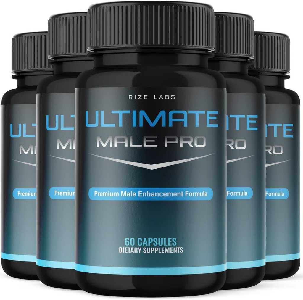 (5 Pack) Ultimate Male Pro Capsules voor mannen, Ultimate Male Extreme Supplement, all-natuurlijke ondersteuning voor een gezonde actieve levensstijl, UltimateMalePro Reviews (300 Capsules)
