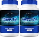 rize labs TurboTest Dieetpillen voor mannen, TurboTest Capsules voor gezonder lichaam, TurboTest Maximale sterkte Formule, TurboTest Advanced Supplement Reviews (120 capsules) (Pack of 2)