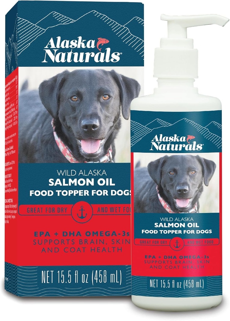 Alaska Naturals Wild Alaska Salmon Oil Food Topper voor honden