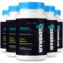 rize labs GenBrain Geheugensupplement, Extra sterkte Hersenen Ondersteuning Capsules, Geavanceerd Geheugen Complex, Pure All-Natural Pillen - Verpakking van 5(300 Capsules)