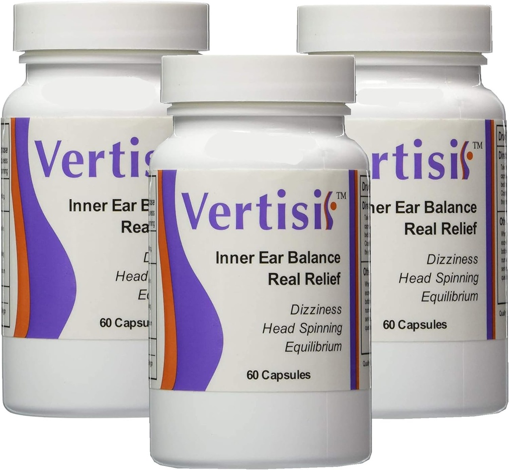 Equitab Vertisil Vertigohelp om Vertigo Symptomen met inbegrip van Duizeligheid en Misselijkheid Control Pack 3 te verlichten