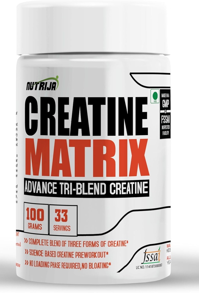 CREATINE MatrixTM - Complete Blend van Creatine HCL, Creatine Nitraat & Magnesium Chelaat - 100 Gram (Pineapple)