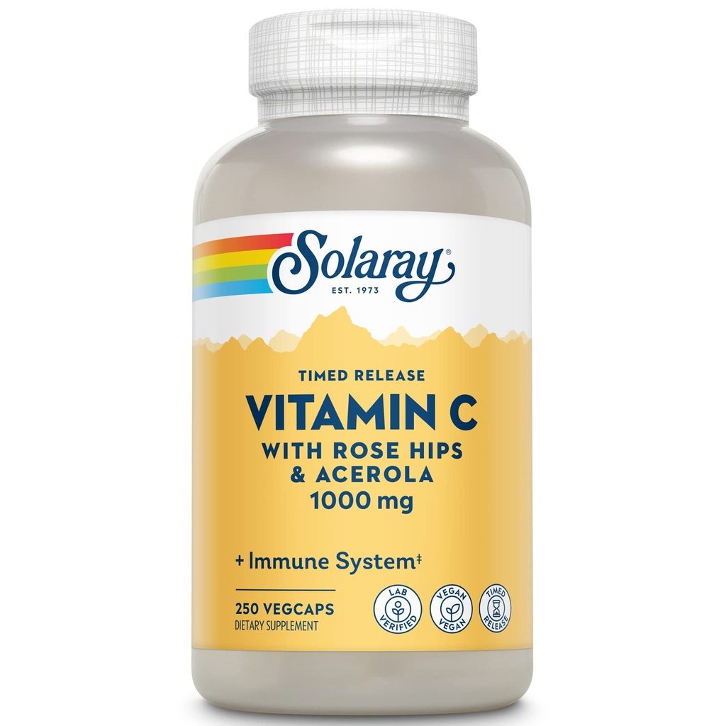 SOLARAY Vitamine C met Rose HIPS & Acerola 