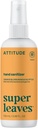 ATTITUDE Hand Sanitizer Spray voor volwassenen en kinderen, EWG geverifieerd, doodt Bacteria en Germs, Vegan, Orange Blossom & Eucalyptus, 3,38 Fl Oz (Spray Bottle)