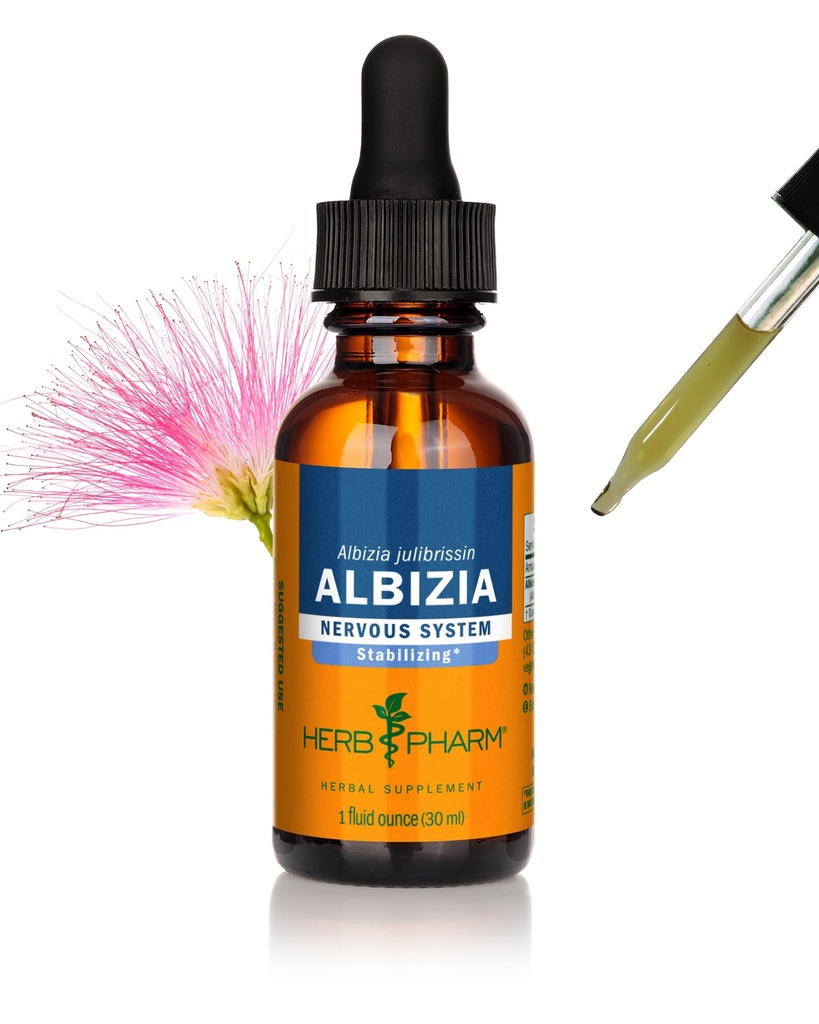 Herb Pharm Albizia Liquid Extract voor ondersteuning van het zenuwstelsel, 1 Fl Oz