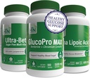 Gezonde glycine Metabolisme Booster Pack met GlucoPro Max, Alpha Lipoic Acid & Ultra-Betic MultiVitamine