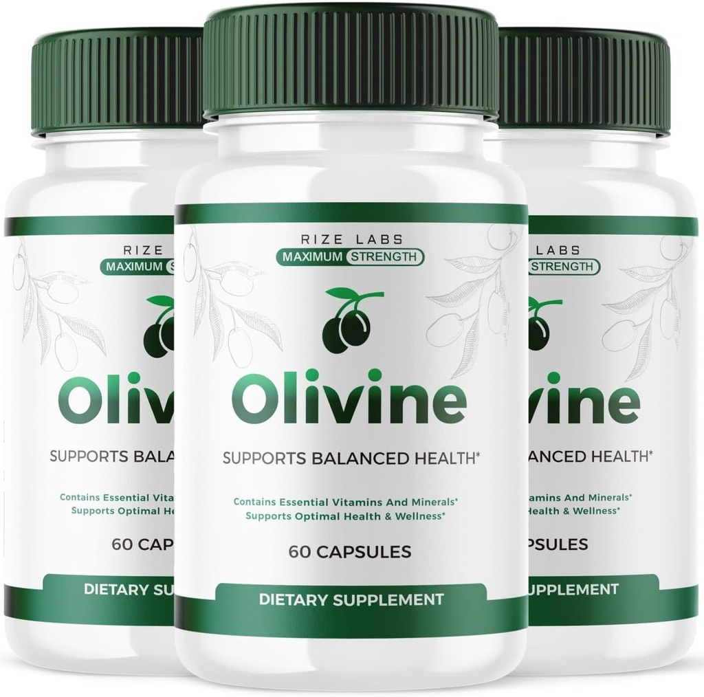 rize labs (3 Pack) Olivine gewichtsverlies supplement, Olivine Superfood Capsules voor totale lichaamswelzijn en een gezonde levensstijl, Olivine Pillen voor Leaner Physique, Olive Vine Reviews (180 Capsules)