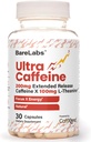 Pilules ultra-caféines + 200 mg à libération prolongée + L-Theanine pour énergie et focus + Pas de jitters, pas de crash + supplément de caféine naturelle - 30 capsules