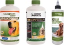 LIQUIDEHEALTH Huisdieren K9 Glucosamine Hip & Joint Formula, K9 oorwas Reinigingsoplossing, & K9 Complete 8-in-1 Honden Multivitamine - Pet Vitamine Bundle for Joint Health, Mobility, Immune Support - Made in USA