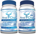 Santé des consommateurs AnxiClear - stimule l'humeur, calme l'esprit, élève les niveaux de sérotonine - 5-HTP, L-thianine - 1 jour + 1 nuit