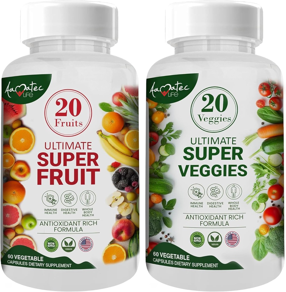 Aamatec Life Fruit en Veggies Supplementen met 70 Fruit & groenten 