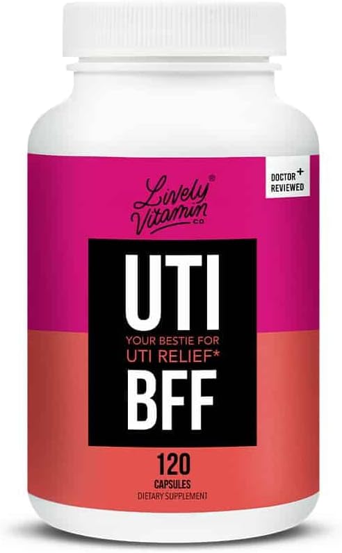 LIVELY VITAMINE CO. UTBye - Blaider and Prostate Health - Infecties - Urinetrekker - UTI - Cranberry Extract - Heilige Basil - Groene thee - Peterselie - D-Mannose - voor mannen en vrouwen - 90 capsules
