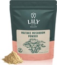 LILY OF THE VALLEY Mautake Mushroom Powder - Grifola Frondosa - Idéal pour le café et les smoothies - Vegan & sans gluten - emballé dans une poche refermable (4oz, 113g)