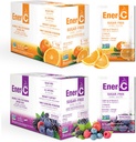 Ener-C Suikervrije Multivitamine Drinkmix - Vitamine Poeder voor Water, Elektrolyten Poeder Geen Suiker, Hydratatie Boost Packets, Zero Sugar, Vitamine C & B12 Supplement Liquid Mix - Oranje & Berry, 60 Tel.