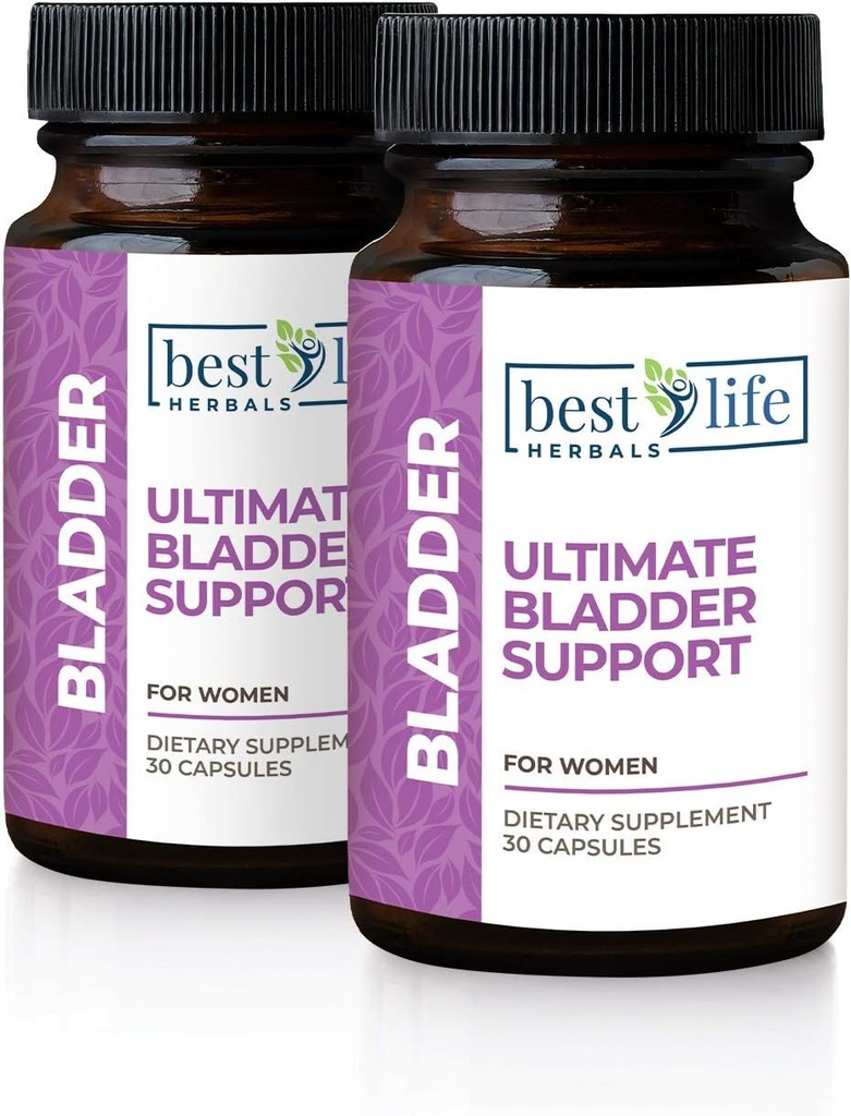 Best Life Kruiden Vrouwen Ultimate Bladder Ondersteuning en controle Supplement voor Incontinentie, Leakage en Overactieve Blaas - 2 Flessen