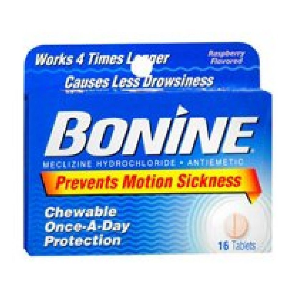 Bonine Tablets de mouvement pour adultes Taille 16ct Bonine Tablets de mouvement pour adultes 16ct