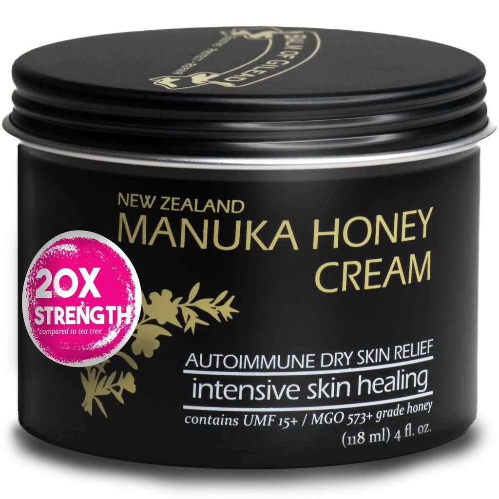 BALM VAN GILEAD Manuka Eczeem Honing Cream - Moisturizer voor gevoelige huid, eczeem, psoriasis & dermatitis - Manuka honingzalf, gerasfeerde talk