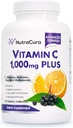 Immuniteit Vitamine C 1000mg met Vlierbes, Quercetine, Bioflavonoïden, Rose Hips, Rutin - 4 maanden Levering, 120 tabletten - Immuunsysteem Ondersteuning