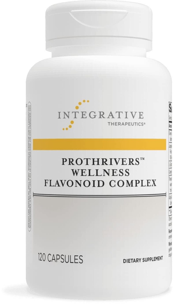 Integrative Therapeutics ProThrivers Wellness Flavonoid Complex - Ondersteunt gezonde antioxidant paden* - met CoQ10, Curcumine Extract, Green Tea Extract en L-Glutathione - Dairy Free - 120 Capsules