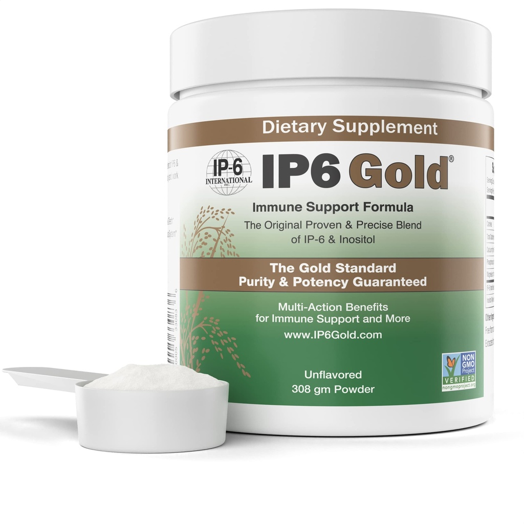 IP6 Gold, IP-6 et Myo-Inositol, poudre non aromatisée 308 gm - Supplément d'hexaphosphate d'inositol - végétalien, non OGM, sans gluten