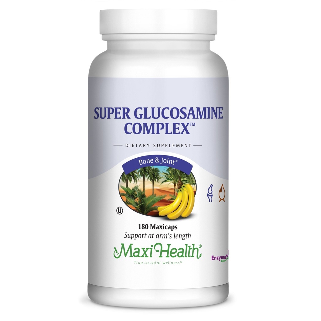 Maxi Health Super Glucosamine Complex - gezamenlijke formule - met MSM - 180 capsules - Kosher