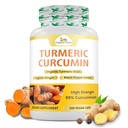 Biologische Veda Kurkuma en Gember Capsules 300 pillen - Biologische Kurkuma Curcumin met zwarte peper voor gezamenlijke ondersteuning - Niet GGO, Glutenvrij, Kurkuma en Gember Supplement (95% curcuminoïden)