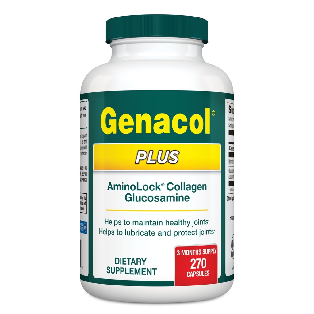 Genacol Glucosamine et Collagen Joint Supplément 270 Capsules