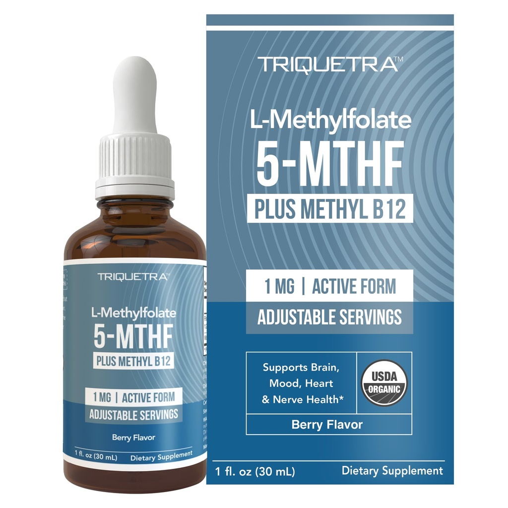 Organische Methylfolaat 1000 mcg + Methyl B12 Cofactor (300 Servers) 