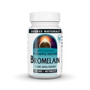 Source Naturals Bromelain, 2 000 GDU/GRAM, Enzyme des ananas, 500 MG - 60 comprimés