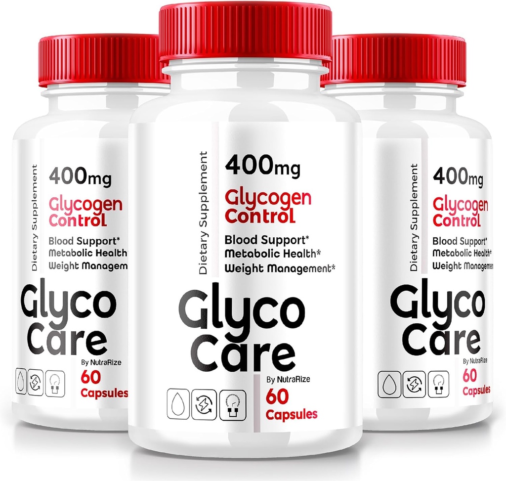 (3 Pack) Glyco Care Capsules, Glyco Care Advanced Blood Support Supplement, Glyco Care Health Support Pillen, Maximale sterkte Formule voor de totale wellness, Alle Natuurlijke GlycoCare beoordelingen (180 Capsules)