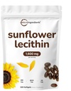 Micro-ingrédients Lécithine de tournesol 1,600mg par portion, 300 Softgels. Source durablement cultivée, pressée à froid, riche en Phosphatidyl Choline.