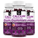 Calcium Magnesium Zink Gummies met hoge absorptie Magnesium Glycinate Kalium - Plant Complex Calcium Magnesium 2:1 Ratio, met D3 Zee Mos voor bot, spieren, Immune & Slaap Ondersteuning, Vegan-3 Pack