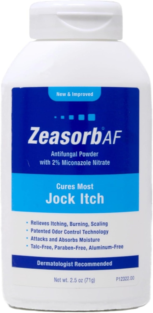 Zeasorb-AF Super Absorberend Antischimmel Behandeling Poeder voor Jock Itch 2,5 oz (verpakking van 11)