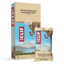 Barres de clif - Barres d'énergie - Chocolat blanc Macadamia Nut Flavor - Fabriqué avec de l'avoine biologique - Alimentation végétale - Végétarien - Kosher (2.4 Barres de protéines d'Once, 12 Nombre) Emballage Mai Varier
