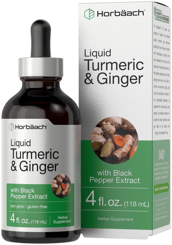Horbiach Kurkuma en gember supplement druppels 