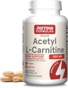 Jarrow Formulas Acetyl L-Carnitine Capsules - 500 mg - 60 Telling - For Brain Health & Fatty Acid Metabolisme - Plantaardige Capsules - Non-GMO - Glutenvrij