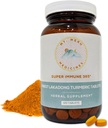 Supplément de tablette en curcuma - avec la crème à haute teneur en lakadong amélioré avec le poivre noir - coeur en santé et système immunitaire en santé - 120 comprimés végétaliens