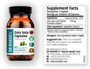 DR WAKDE'S Gotu kola Capsules (Mandukparni, Centella asciatia, 60 capsules de légumes, supplément à base de plantes, ayurvedic Herb, tous naturels, végétaliens)