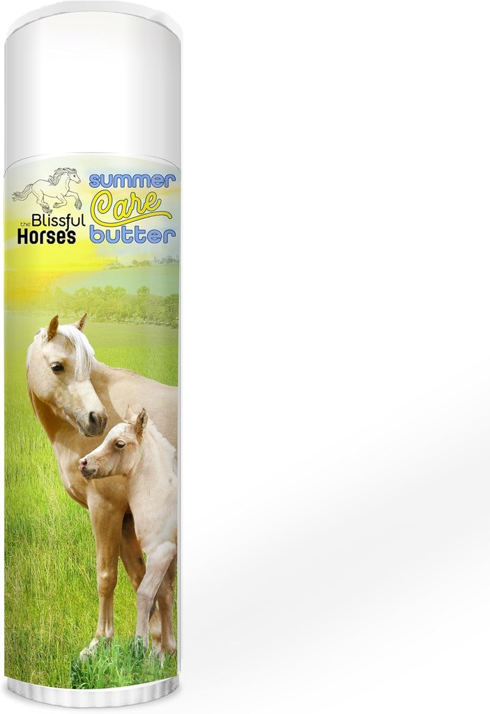 The Blissful Horses Summer Care Sun Butter, Gentle Horse Sunscreen, Easy-to-Apply Equine Sunblock Solution, Must-Have Horse Essentials for All Day Sun Protection, 0,50 oz.
