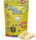 Voedingsdesigns Nana Flakes 100% Natural Banana Powder, Digestive Support - Bron van Kalium & Fiber - Substituut voor eieren, boter of olie in de bak (2LB zak)