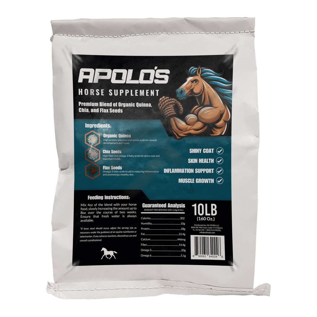 Greenfit APOLO'S 100% Natural Horse Supplement voor Dagelijkse Voeding 