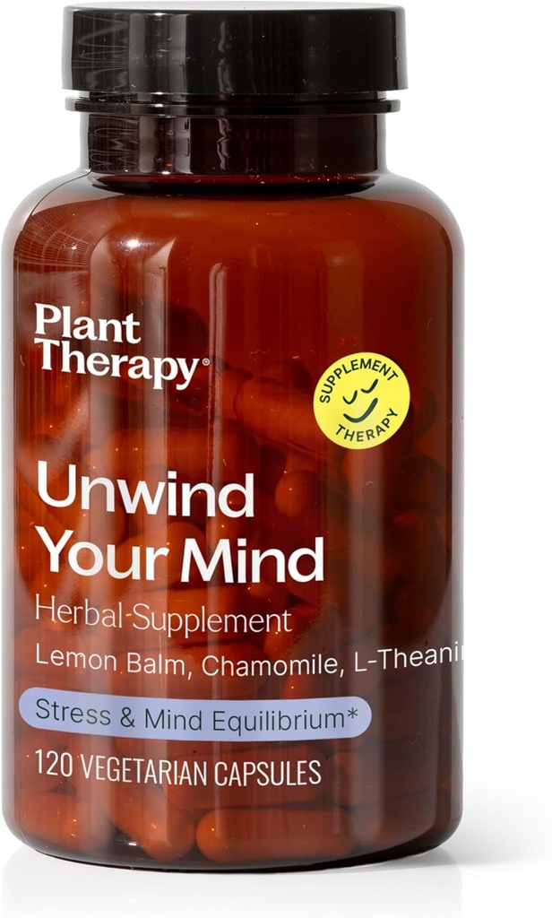 Plantentherapie ontspannen uw geest kruidensupplement Capsules, natuurlijk ontspannen, helpt kalmeren een druk hersenen, groot na een lange dag of voor het bed, 120 Vegetarische Capsules (4 maanden levering), Made in The USA