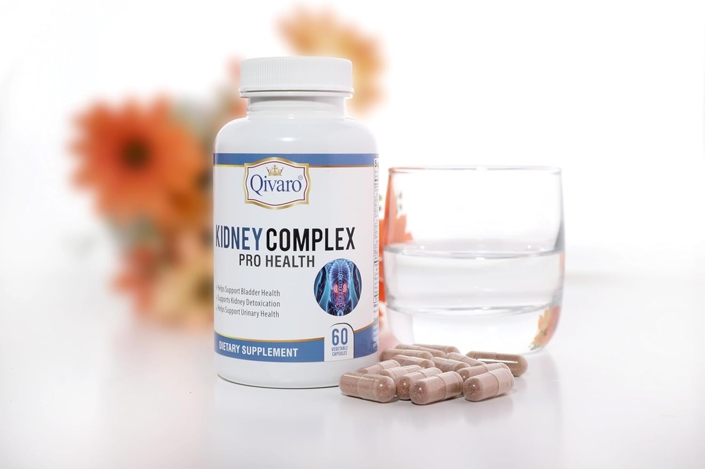 Niercomplex Pro-Gezondheid - Nierondersteuning Supplement - Niergezondheid Ondersteuning Formule met Cranberry Extract - Helpt ondersteuning gezonde nieren & urinetrek 60 plantaardige capsules