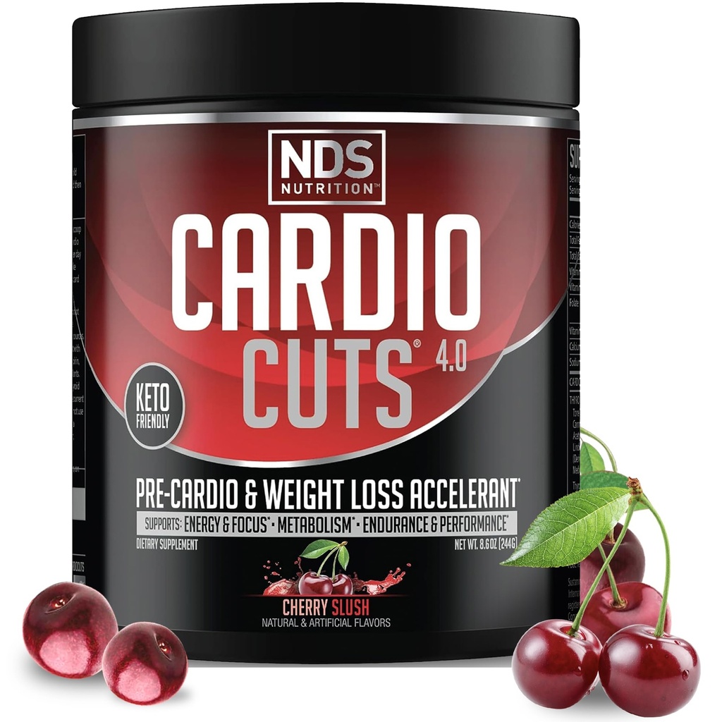 NDS Nutrition Cardio snijdt 4.0 - Cherry Slush - 8.6 oz.