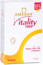 OMEGOR Omega 3 Visoliesupplement IFOS Certified Vitality 1000 met 800mg EPA en DHA per capsule - No Fishy Afdronk, Non-GMO (60 Softgels)